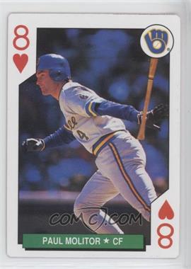 1991 U.S. Playing Cards Major League All-Stars - [Base] - Silver Edge #8H - Paul Molitor