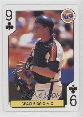 1991 U.S. Playing Cards Major League All-Stars - [Base] - Silver Edge #9C - Craig Biggio