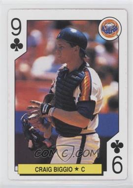 1991 U.S. Playing Cards Major League All-Stars - [Base] - Silver Edge #9C - Craig Biggio