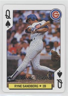 1991 U.S. Playing Cards Major League All-Stars - [Base] - Silver Edge #QS - Ryne Sandberg