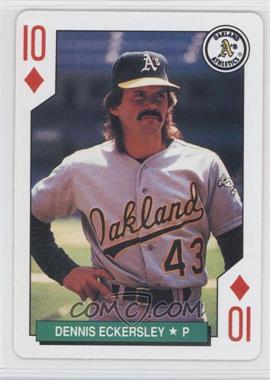 1991 U.S. Playing Cards Major League All-Stars - [Base] #10D - Dennis Eckersley