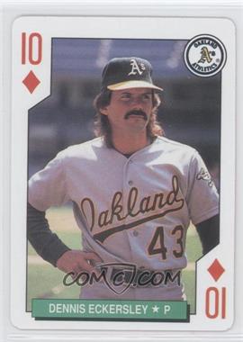1991 U.S. Playing Cards Major League All-Stars - [Base] #10D - Dennis Eckersley