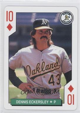 1991 U.S. Playing Cards Major League All-Stars - [Base] #10D - Dennis Eckersley