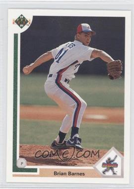 1991 Upper Deck - [Base] #12 - Star Rookie - Brian Barnes