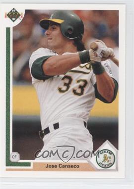 1991 Upper Deck - [Base] #155 - Jose Canseco