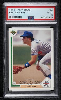 1991 Upper Deck - [Base] #24 - Star Rookie - Eric Karros [PSA 9 MINT]