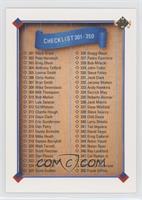 Checklist - Cards 301-400 [EX to NM]