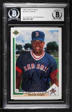 1991 Upper Deck - [Base] #5 - Star Rookie - Mo Vaughn [BAS Authentic]