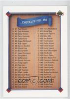 Checklist - Cards 401-500