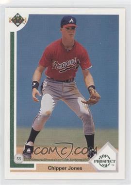 1991 Upper Deck - [Base] #55 - Top Prospect - Chipper Jones