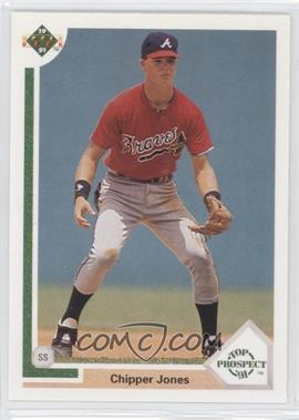 1991 Upper Deck - [Base] #55 - Top Prospect - Chipper Jones