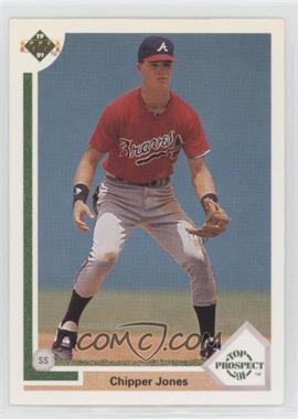 1991 Upper Deck - [Base] #55 - Top Prospect - Chipper Jones