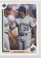 Ken Griffey (Posed with Ken Griffey Jr.)