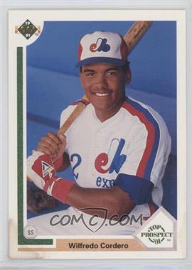 1991 Upper Deck - [Base] #60 - Top Prospect - Wil Cordero [Poor to Fair]