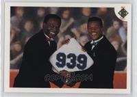 Stolen Base Leaders - Lou Brock, Rickey Henderson (No Date On Front) [EX t…