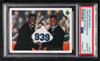 Stolen Base Leaders - Lou Brock, Rickey Henderson (No Date On Front) [PSA …