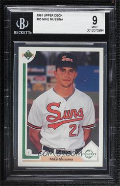 1991 Upper Deck - [Base] #65 - Top Prospect - Mike Mussina [BGS 9 MINT]