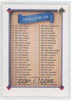 Checklist - Cards 601-700