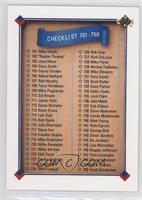 Checklist - Cards 701-800