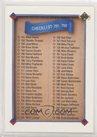 Checklist - Cards 701-800