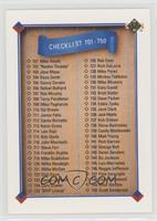 Checklist - Cards 701-800