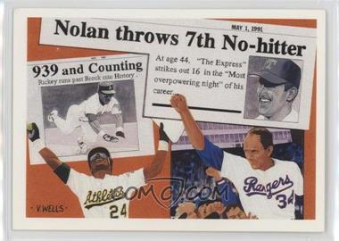 1991 Upper Deck - Short Print #SP2 - Nolan Ryan, Rickey Henderson