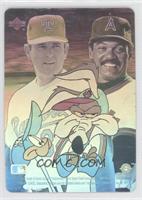 Nolan Ryan, Reggie Jackson, Road Runner, Wile E Coyote