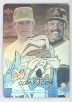 Nolan Ryan, Reggie Jackson, Road Runner, Wile E Coyote