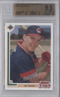 1991 Upper Deck Final Edition - Box Set [Base] #17F - Jim Thome [BGS 9.5 GEM MINT]