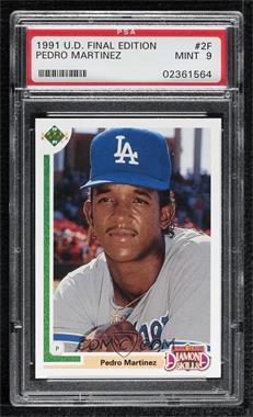 1991 Upper Deck Final Edition - Box Set [Base] #2F - Pedro Martinez [PSA 9 MINT]