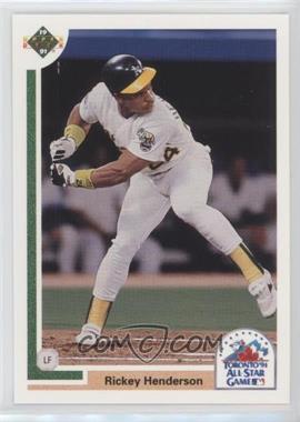 1991 Upper Deck Final Edition - Box Set [Base] #86F - Rickey Henderson