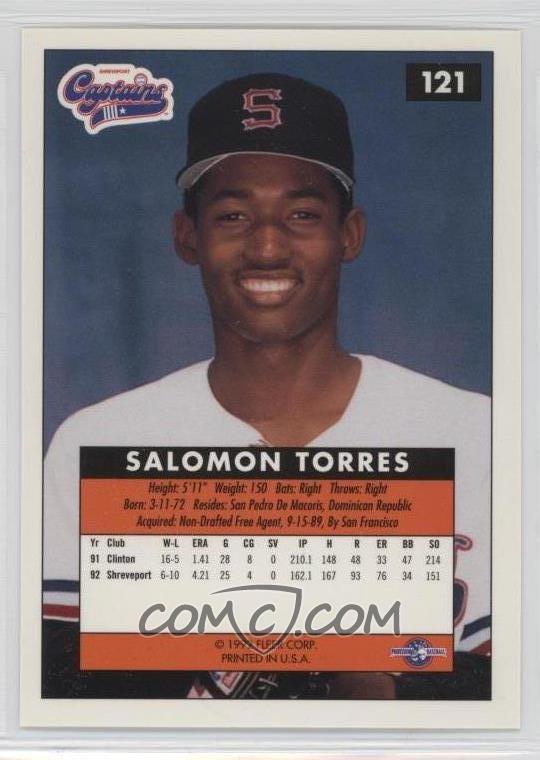 1992-93 Fleer Excel - [Base] #121 - Salomon Torres