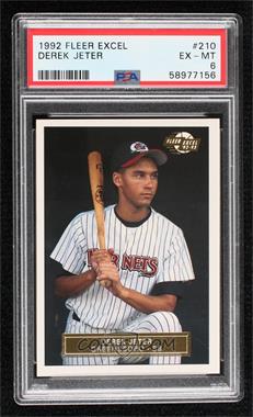 1992-93 Fleer Excel - [Base] #210 - Derek Jeter [PSA 6 EX‑MT]