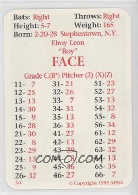 1992 APBA Baseball 1956 Season - [Base] #_ROFA - Roy Face