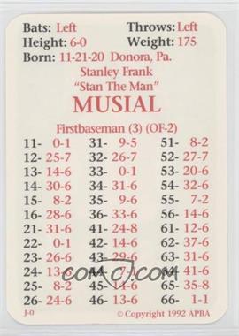 1992 APBA Baseball 1956 Season - [Base] #_STMU - Stan Musial