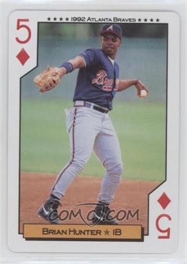 1992 Bicycle Atlanta Braves World Series Playing Cards - Box Set [Base] #5D - Brian Hunter