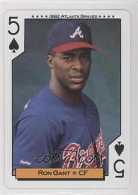 1992 Bicycle Atlanta Braves World Series Playing Cards - Box Set [Base] #5S - Ron Gant