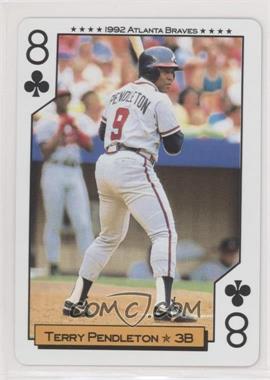 1992 Bicycle Atlanta Braves World Series Playing Cards - Box Set [Base] #8C - Terry Pendleton