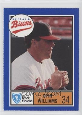 1992 Blue Shield Buffalo Bisons - [Base] #34 - Spin Williams