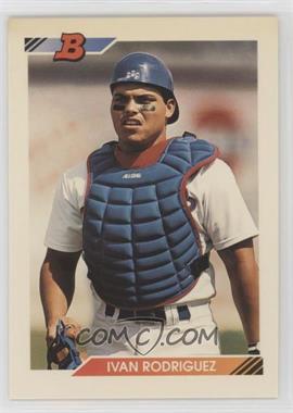 1992 Bowman - [Base] #1 - Ivan Rodriguez