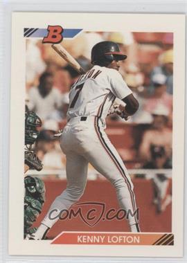 1992 Bowman - [Base] #110 - Kenny Lofton