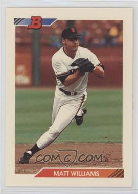 1992 Bowman - [Base] #175 - Matt Williams