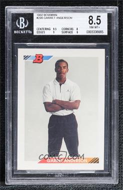 1992 Bowman - [Base] #298 - Garret Anderson [BGS 8.5 NM‑MT+]