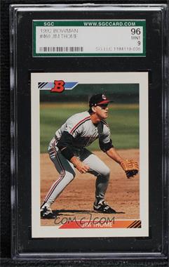 1992 Bowman - [Base] #460 - Jim Thome [SGC 96 MINT 9]