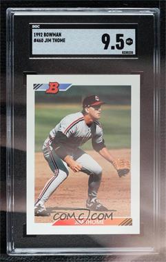 1992 Bowman - [Base] #460 - Jim Thome [SGC 9.5 Mint+]