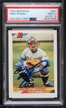 1992 Bowman - [Base] #461 - Mike Piazza [PSA Authentic PSA/DNA Cert]