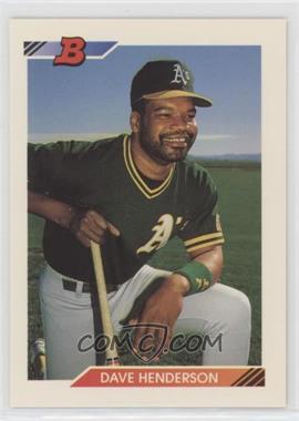 1992 Bowman - [Base] #488 - Dave Henderson