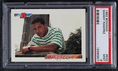 1992 Bowman - [Base] #532 - Manny Ramirez [PSA 9 MINT]