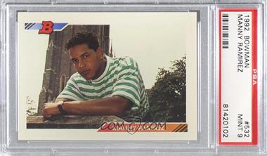 1992 Bowman - [Base] #532 - Manny Ramirez [PSA 9 MINT]