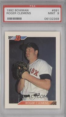 1992 Bowman - [Base] #691 - Roger Clemens [PSA 9 MINT]